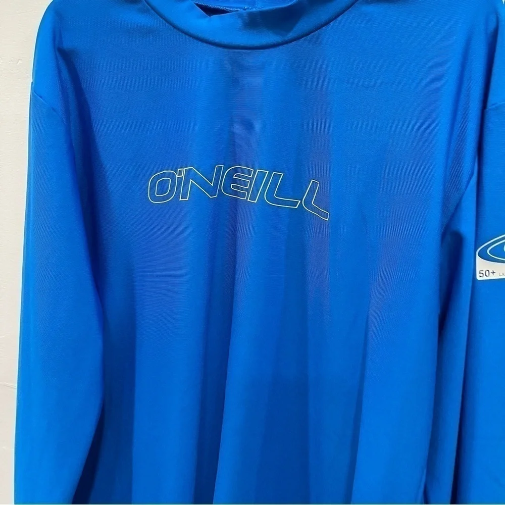 O’Neill Youth Basic Skins 50+ Long Sleeve Sun Shirt Blue Size 12 Rashguard